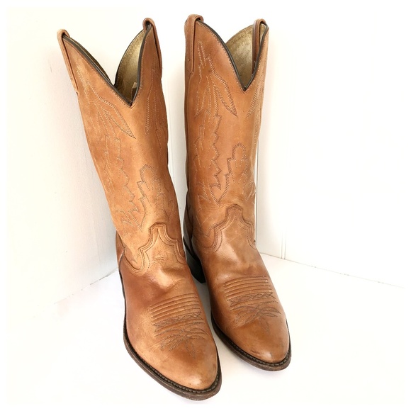 Dan Post Other - Vintage Dan Post Marlboro Brown Cowboy Boots 9EW